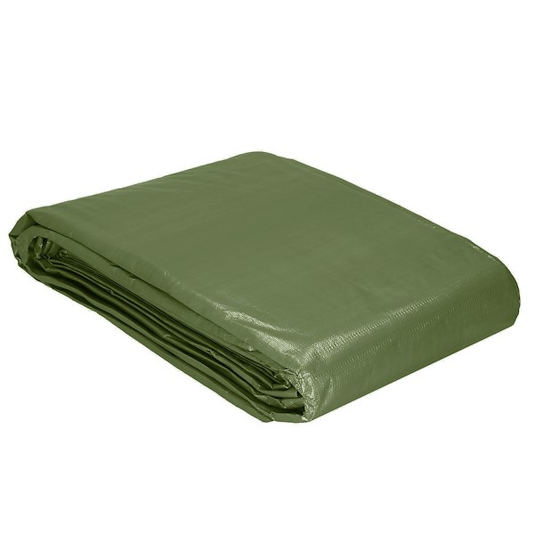 Plandeka 120g/m2 3x5m gruba płachta zabezpieczająca zielona