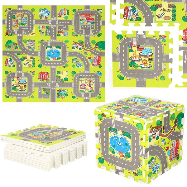 Mata piankowa puzzle dla dzieci 90,5x90,5 cm pianka Eva