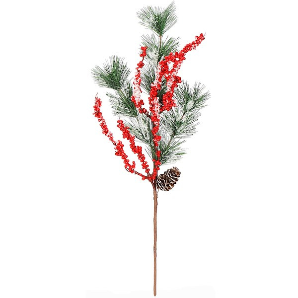 Gałązka świąteczna sztuczna dekoracja do stroika 58 cm