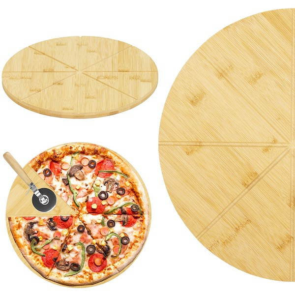 Deska do serwowania pizzy z nożykiem