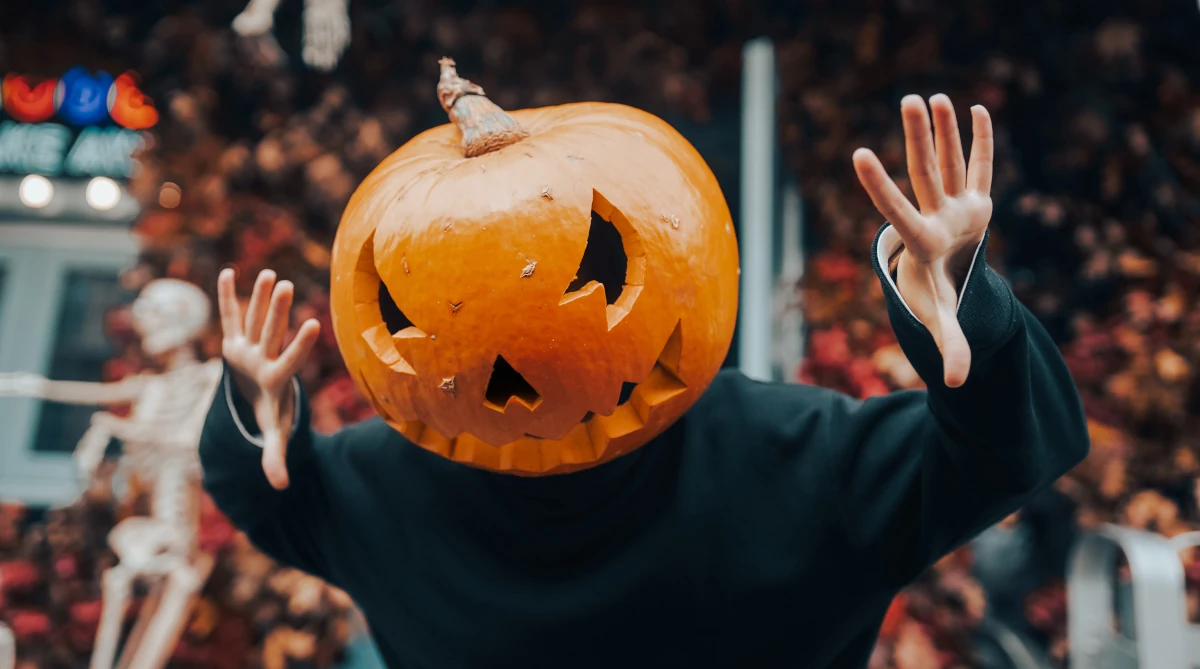 Przebranie dynia na Halloween