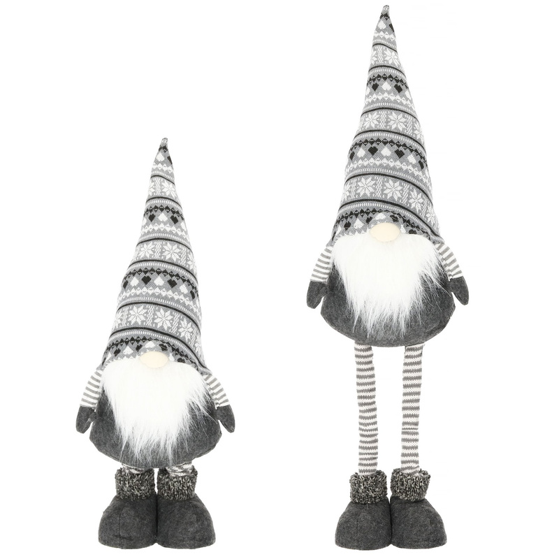 Skrzat 54-86cm ozdoba świąteczna, krasnal świąteczny, gnom na teleskopowych nóżkach