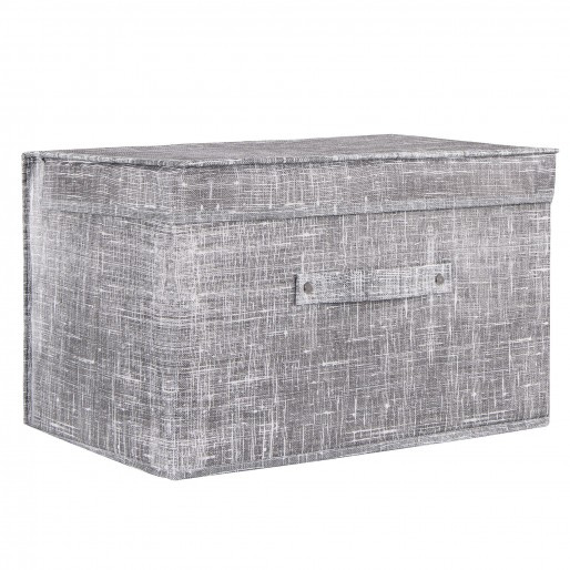 Pudełko do przechowywania 25x40x30cm organizer zamykany szary