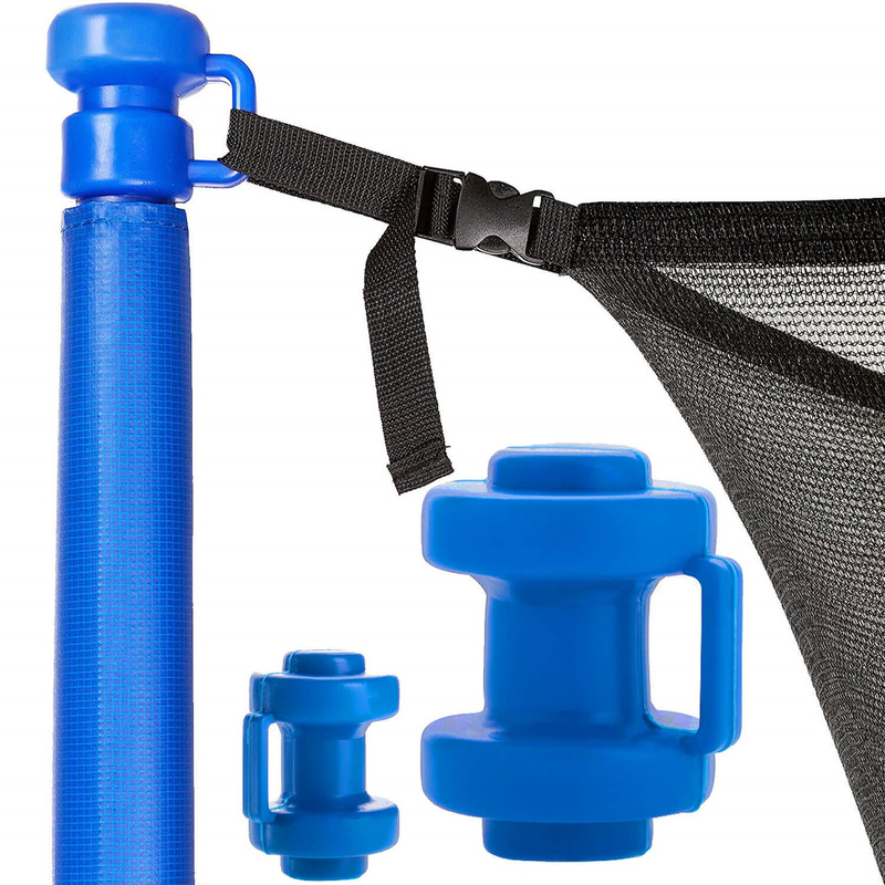 Grzybek na słupki do mocowania siatki trampoliny niebieski