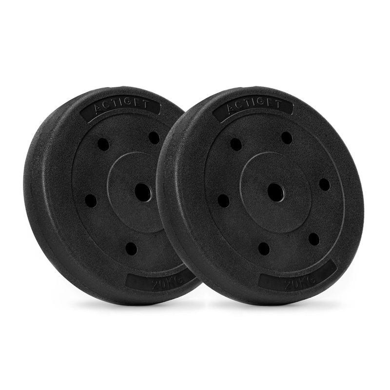 Obciążenie bitumiczne 20 kg 2 szt. talerz kompozytowy do sztangi 29 mm krążek do hantli