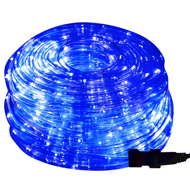 Wąż świetlny 10m niebieski 240 Led z programatorem IP44