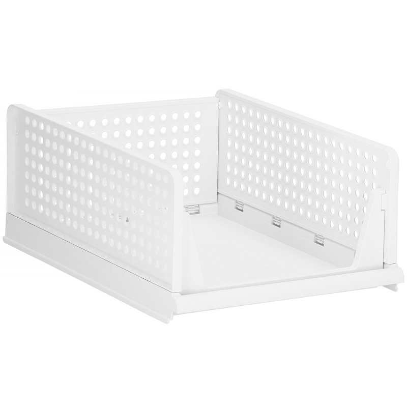 Organizer do szafy 18,5 cm wielofunkcyjny pojemnik na ubrania biały
