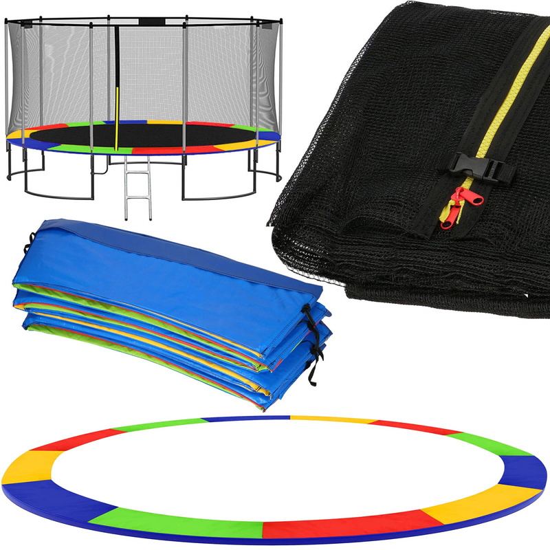 Osłona na sprężyny z siatką do trampoliny wewnętrzną 12FT  360/366/369 cm multikolor