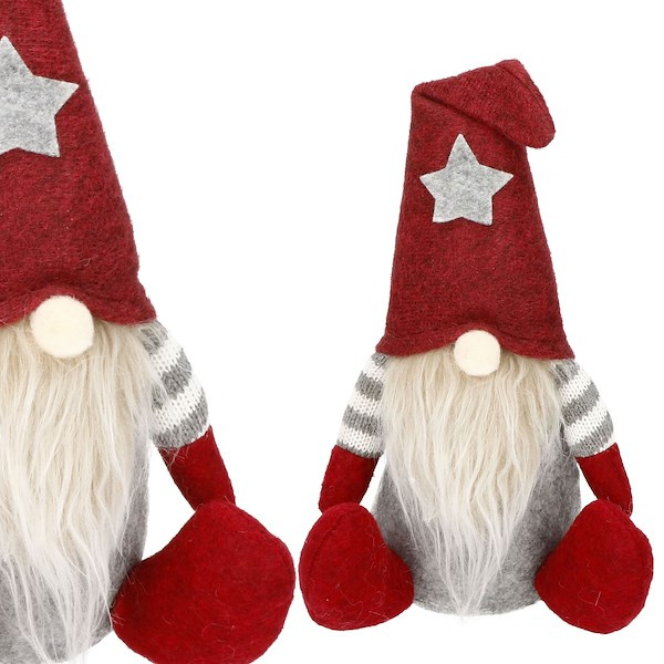 Skrzat 26 cm ozdoba świąteczna, krasnal świąteczny, gnom