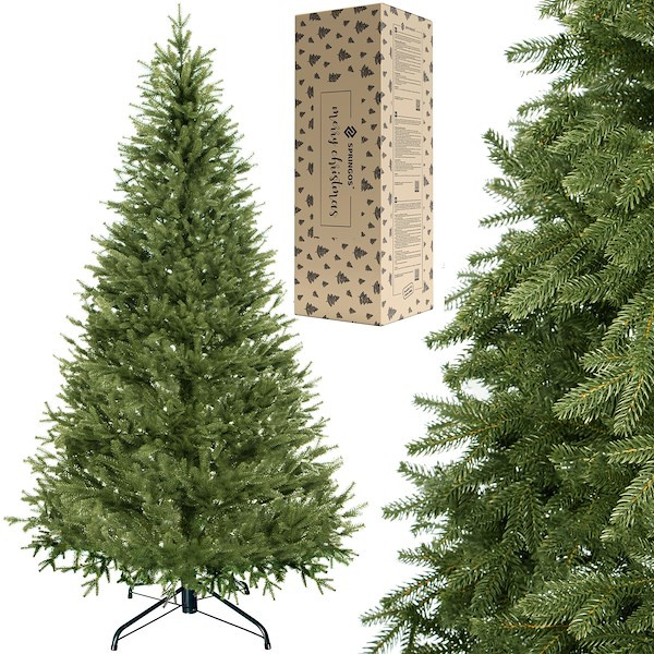 Sztuczna choinka 220 cm świerk PE drzewko świąteczne
