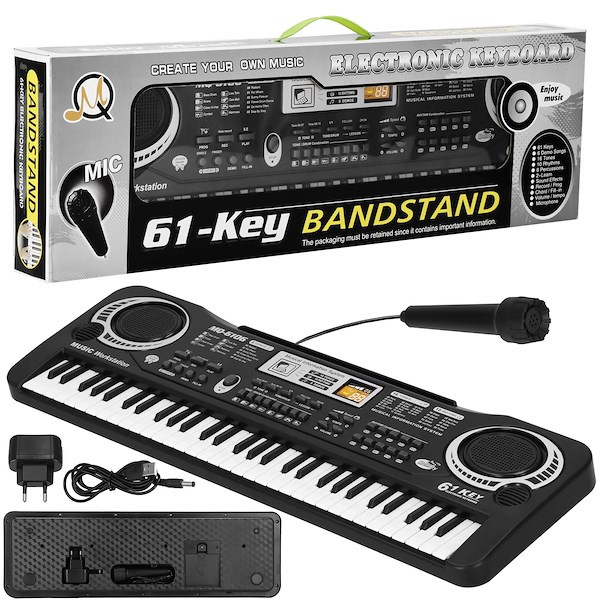 Keyboard pianino elektryczne z mikrofonem dla dzieci