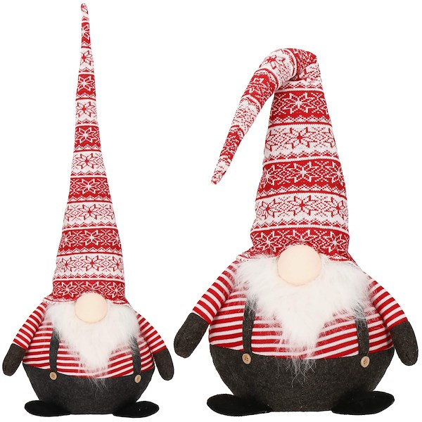 Skrzat świąteczny 80 cm, ozdoba pod choinkę, gnom, krasnal świąteczny