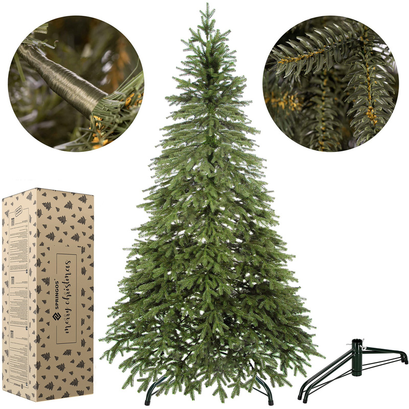 Sztuczna choinka 220 cm świerk kaukaski PE drzewko świąteczne