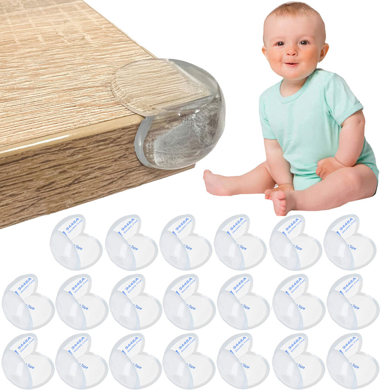 Ochraniacz na meble 20 szt. zabezpieczenie na narożniki kanty osłonka przezroczysta