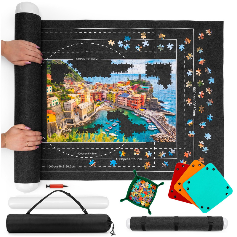 Mata do puzzli 1500 elementów 114x67 cm zwijana plansza do układania