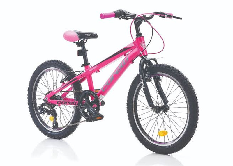Rower dla dziewczynki MTB TOPVELO Corelli REGINA 20" rama 10" dziecięcy V-Brake różowy