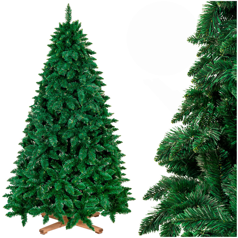 Sztuczna choinka sosna leśna 220 cm jak żywa Royal Trees premium z drewnianym stojakiem