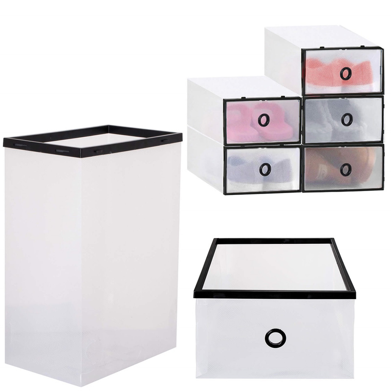 Organizer na buty 5 szt, z otwieraną szufladą 35x23x12 cm pudełko na obuwie