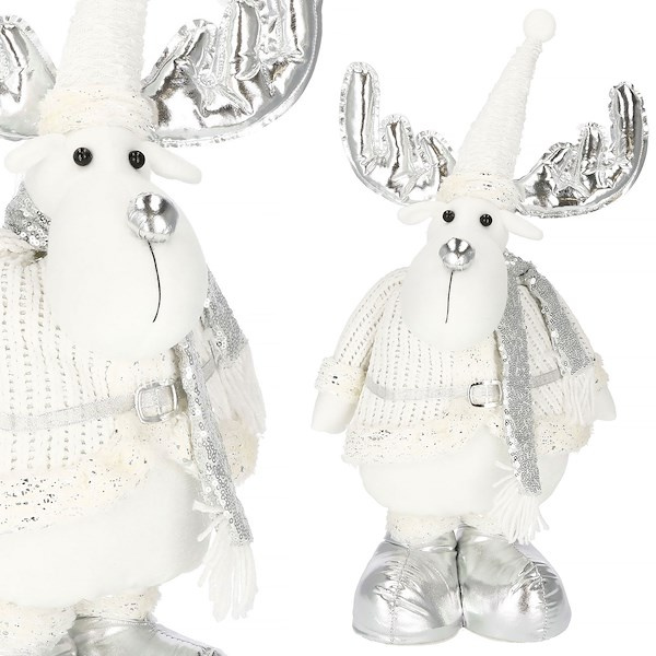 Renifer 54-70cm ozdoba świąteczna, krasnal świąteczny, gnom na teleskopowych nóżkach