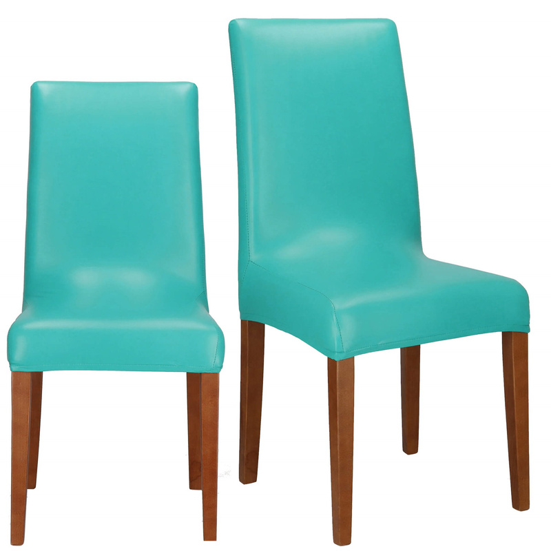 Pokrowiec na krzesło elastyczny uniwersalny turkusowy