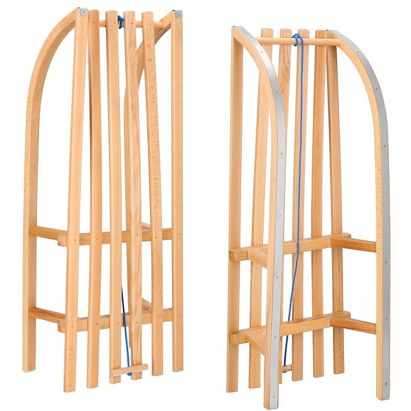 Sanki drewniane klasyczne, lakierowane 90 cm