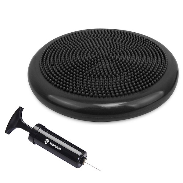 Dysk sensoryczny do ćwiczeń czarny