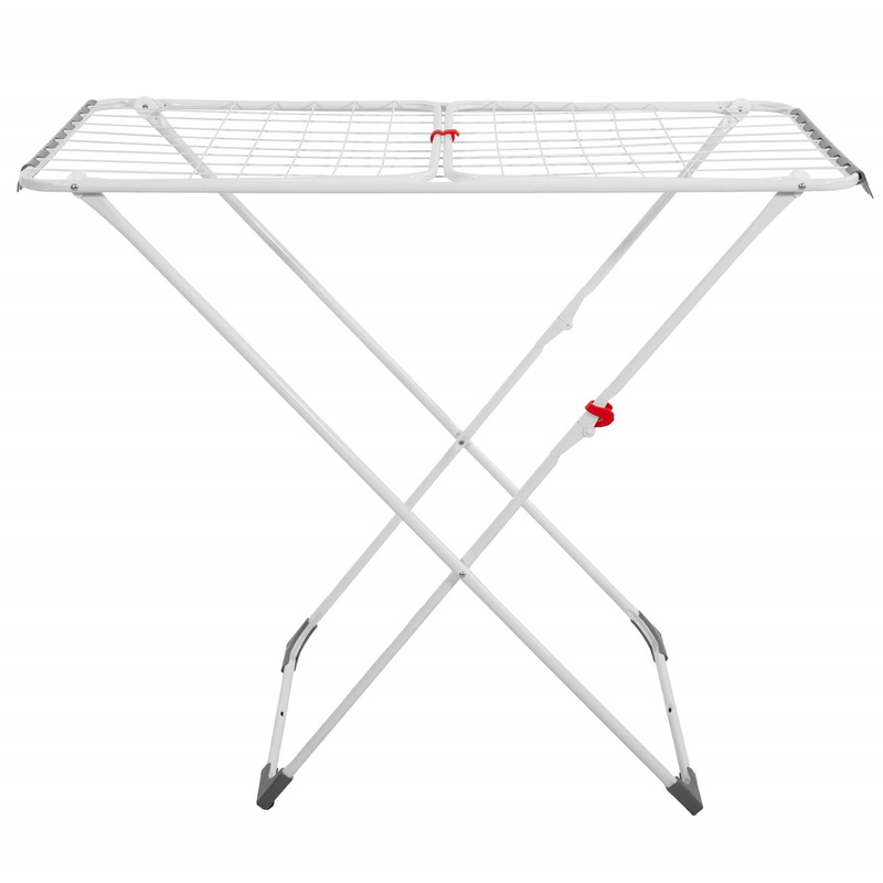 Składana suszarka na pranie, ubrania rozkładana balkonowa, do domu, z haczykami