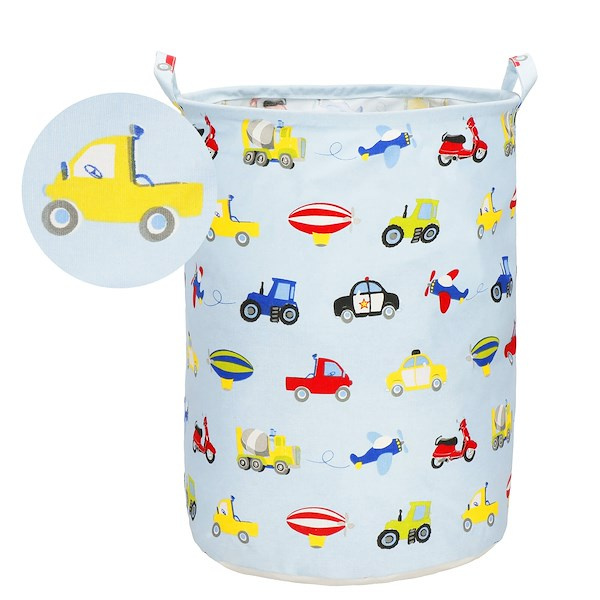 Kosz do przechowywania 63 L pojemnik na zabawki, ubrania błękitny