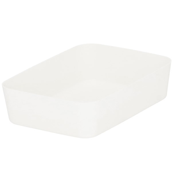 Organizer do szuflady 13x18cm wielofunkcyjny wkład, pojemnik kremowy