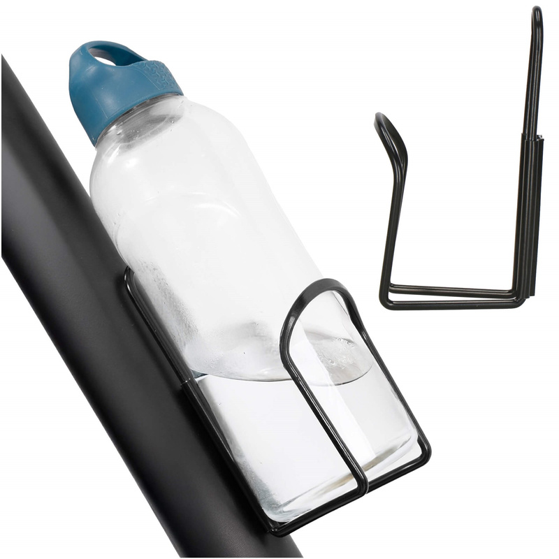 Uchwyt na bidon do roweru aluminiowy koszyk rowerowy na napój biały