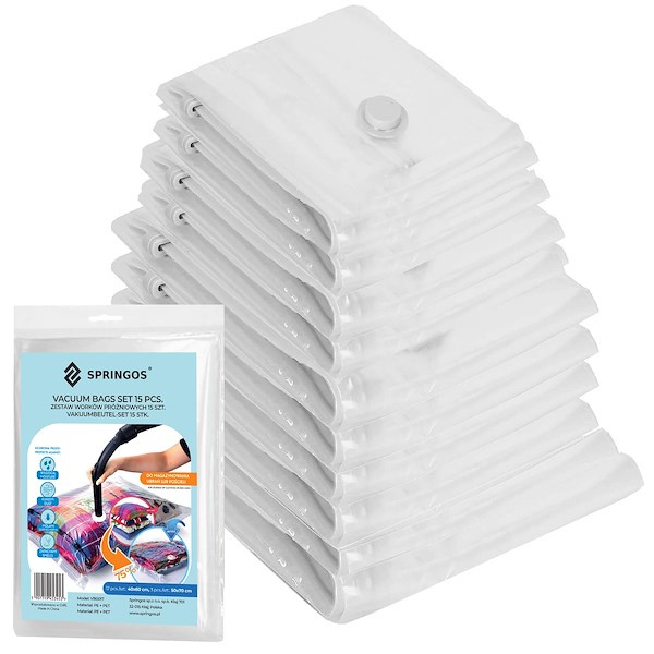 Worek próżniowy 10 szt. pokrowiec na ubrania 4 rozmiary