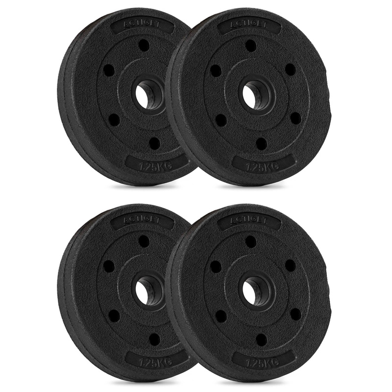 Obciążenie bitumiczne 1,25 kg 4 szt. talerz kompozytowy do sztangi 29 mm krążek do hantli