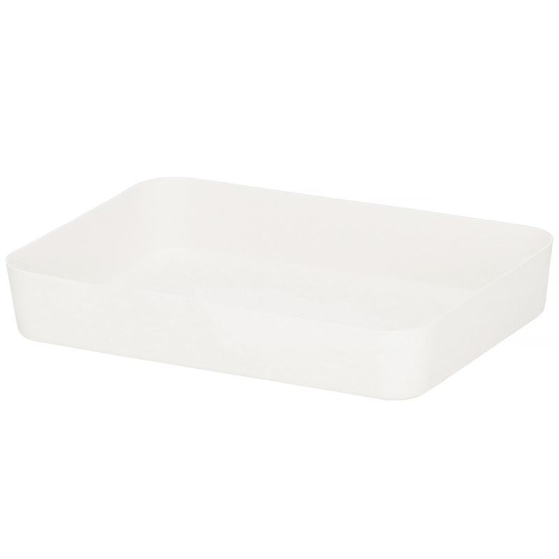 Organizer do szuflady 26x18cm wielofunkcyjny wkład, pojemnik kremowy
