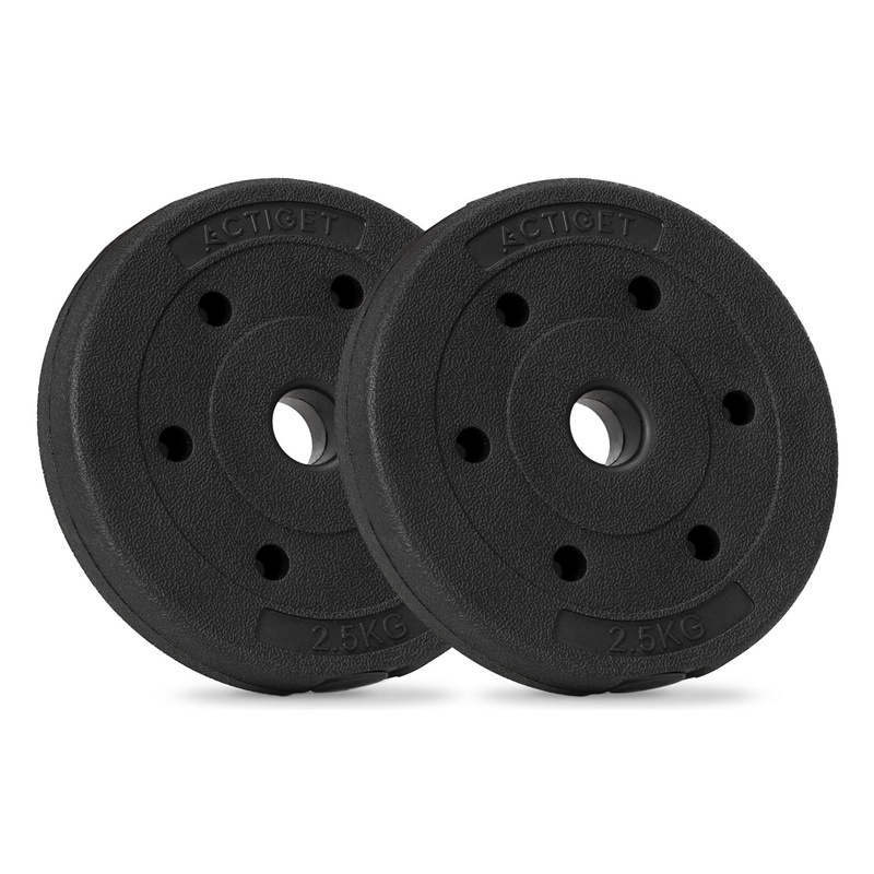 Obciążenie bitumiczne 2,5 kg 2 szt. talerz kompozytowy do sztangi 29 mm krążek do hantli