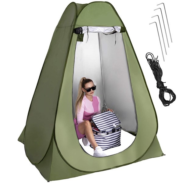 Namiot plażowy 120x120x190 cm samorozkładający mobilna przebieralnia zielony