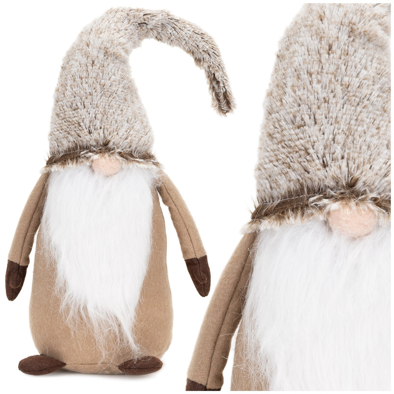 Krasnal świąteczny 60 cm ozdoba figurka skrzat świąteczny, gnom stojący