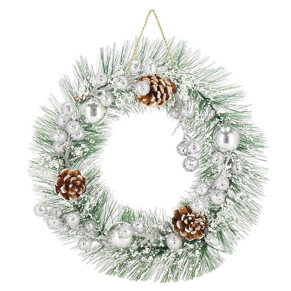Wieniec świąteczny stroik na drzwi ozdobny 24 cm