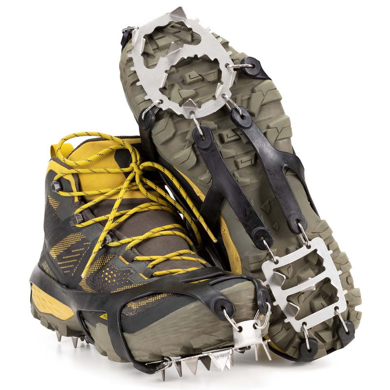 Raczki na buty turystyczne, antypoślizgowe nakładki rozmiar 40-45 czarne