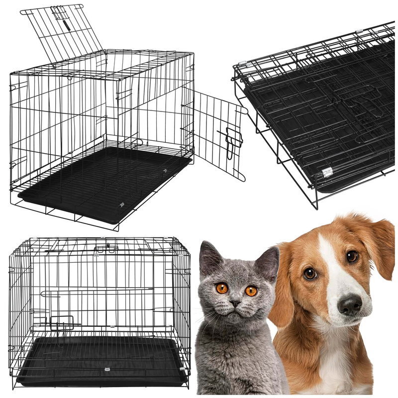 Klatka kennelowa dla zwierząt metalowy kojec dla psa kota rozmiar S 60 x 50 x 42 cm
