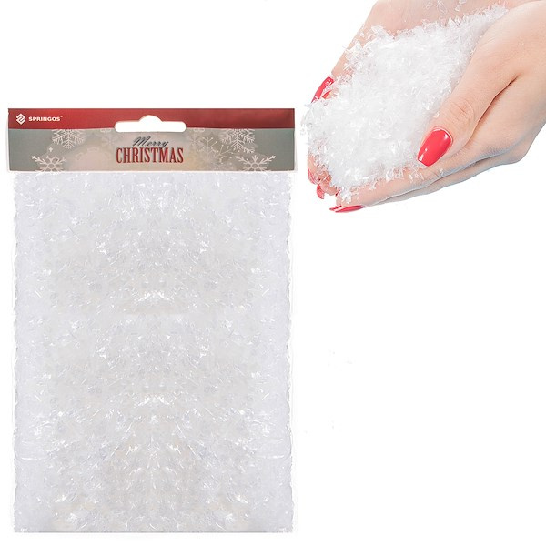 Sztuczny śnieg do dekoracji stroików choinek 100g