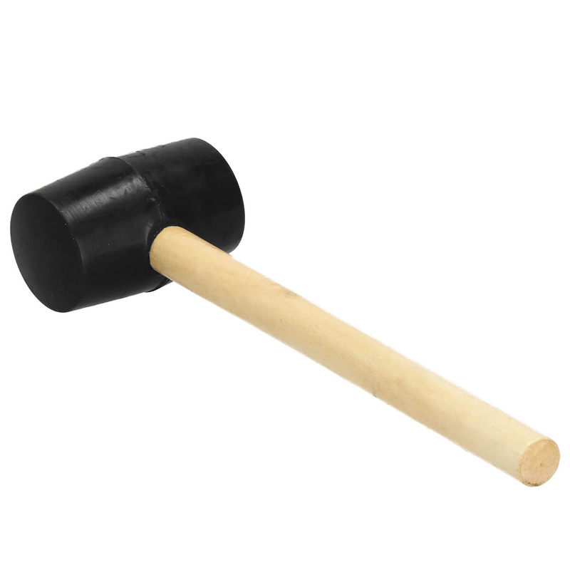 Młotek gumowy z drewnianym trzonkiem montażowy brukarski podbijak bezodrzutowy