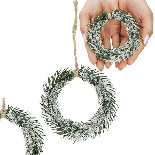 Zawieszka choinkowa wianek świąteczna ozdoba na choinkę 10 cm