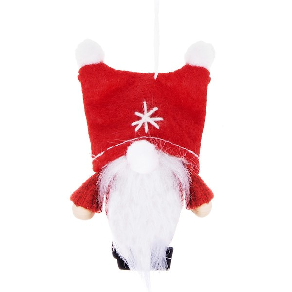 Skrzat 8cm ozdoba świąteczna, krasnal świąteczny, gnom czerwony