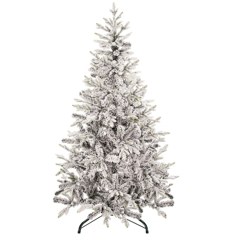 Choinka sztuczna premium 220 cm świerk ośnieżony