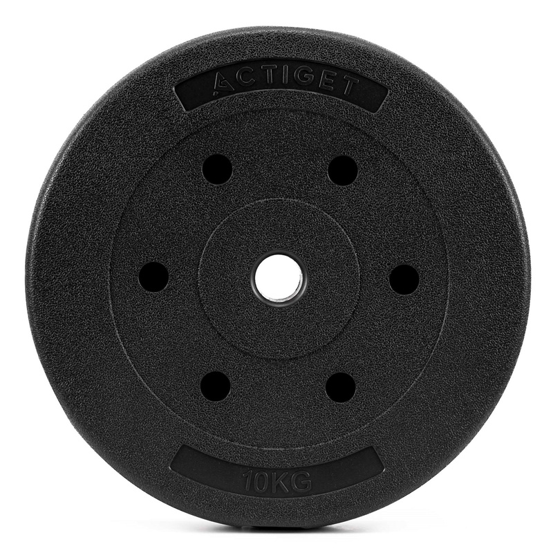 Obciążenie bitumiczne 10 kg talerz kompozytowy do sztangi 29 mm krążek do hantli