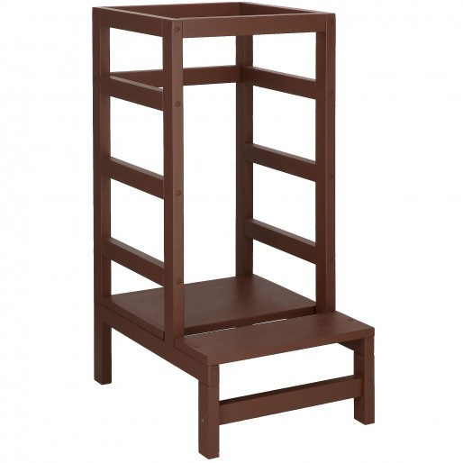 Kitchen helper, pomocnik kuchenny 4-poziomowy podest dla dzieci 90 cm brązowy