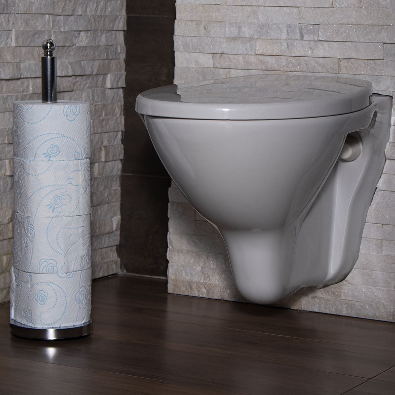 Stojak na papier toaletowy 52,5 cm uchwyt chromowany