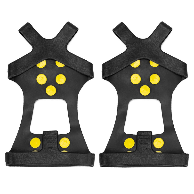 Raczki na buty turystyczne, antypoślizgowe nakładki kolce rozmiar 40-45 czarne