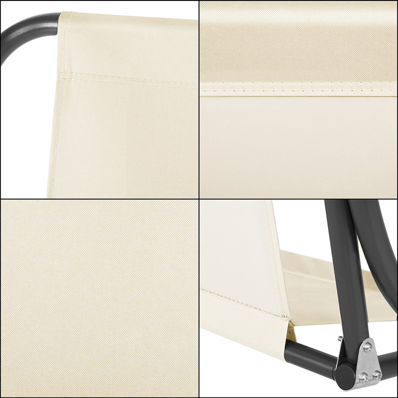 Materiał na siedzisko huśtawki ogrodowej 130 x 100 cm podkład wodoodporny ecru