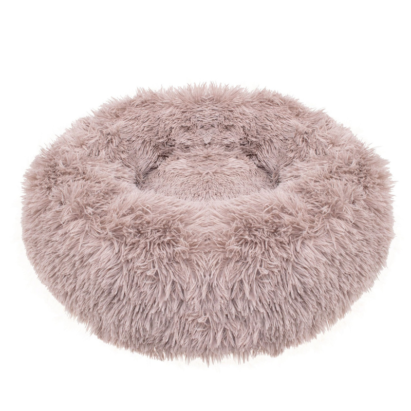 Legowisko dla psa 50cm, pluszowe posłanie dla kota leżanka kawowa